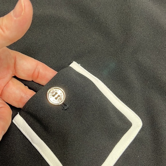 TOMMY HILFIGER NWT Classic Short SLV Career Preppy Black/White Sheath Dress 10 - Picture 10 of 15